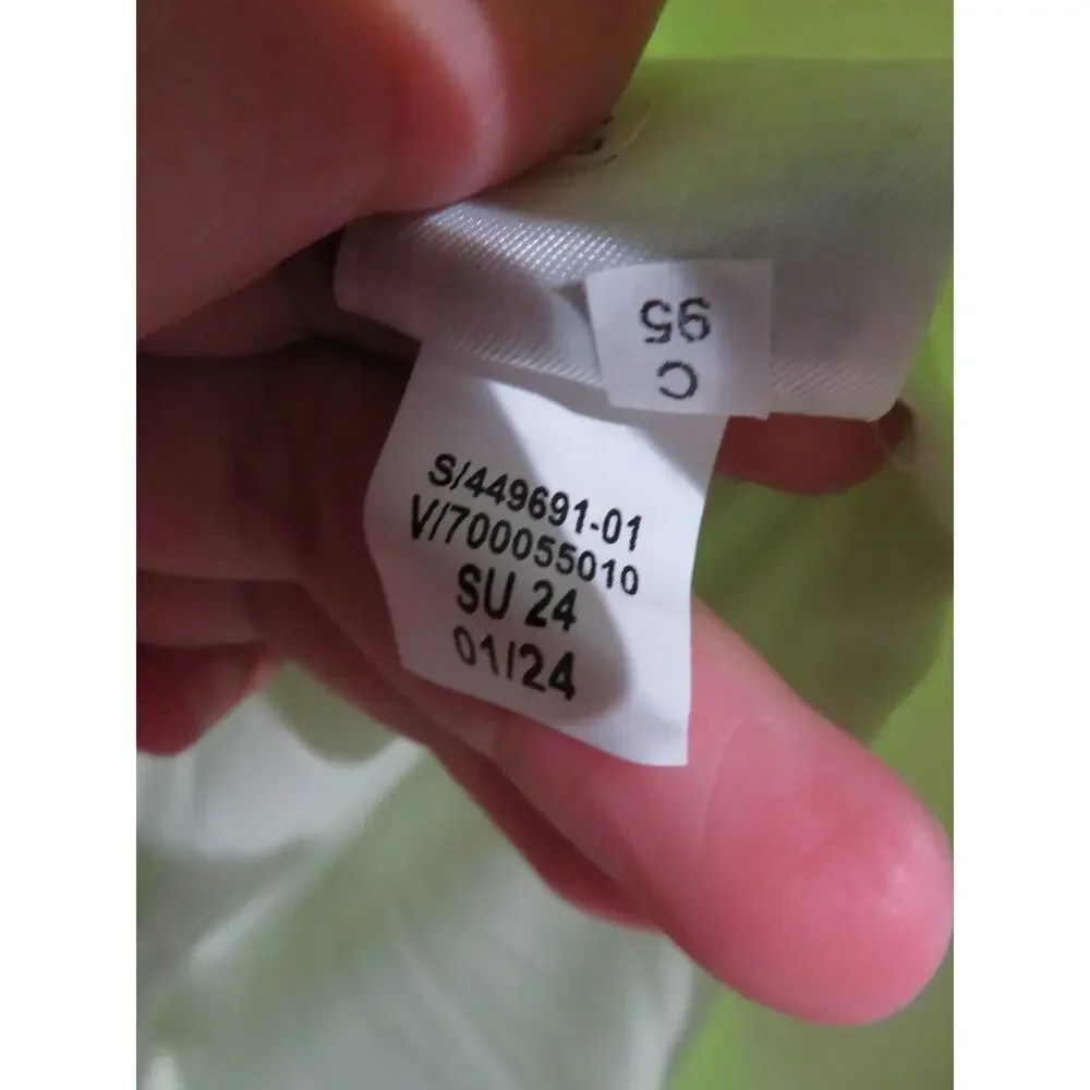 Banana Republic Sz 4 Light Green Hourglass Linen Blend Blazer Jacket Career